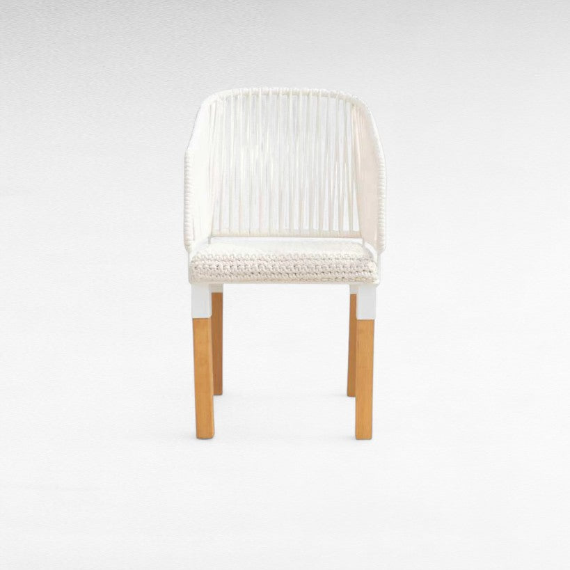 IRON FRAME DINING CHAIR WITH COTTON W52 |D57 |H98 cm