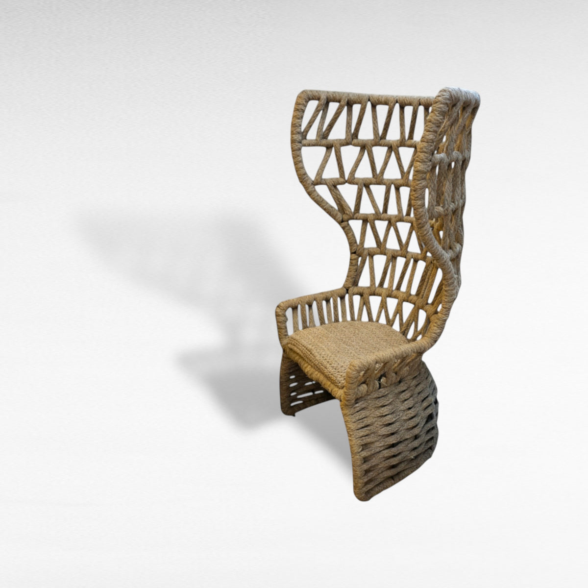 IRON FRAME RELAX CHAIR WITH COTTON ROPE W90 |D70 |H150 CM