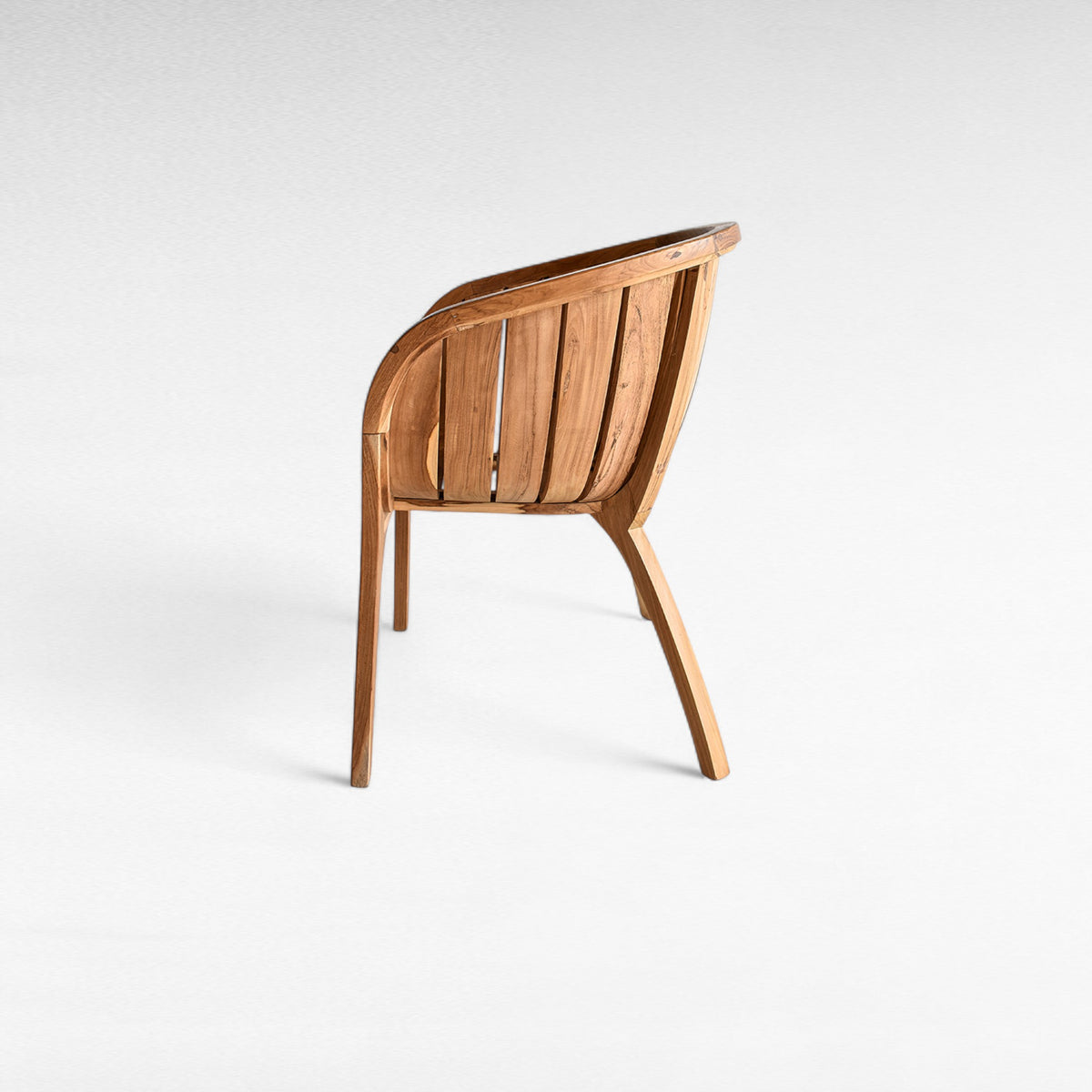 TEAK WOOD DINING CHAIR WITH CUSHION W80 |D60 |H70 CM