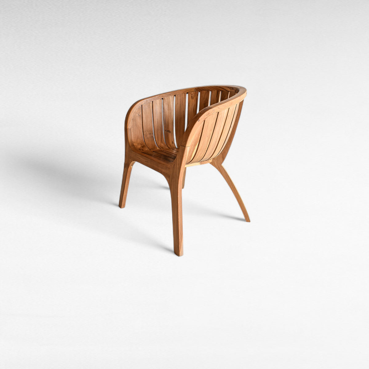 TEAK WOOD DINING CHAIR WITH CUSHION W80 |D60 |H70 CM