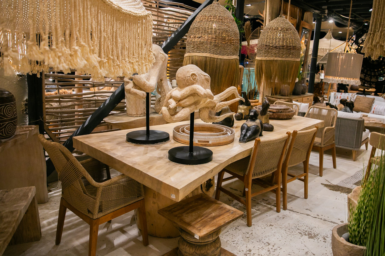 TEAK WOOD AND SYNTHETIC RAFFIA CHAIR W50 |D58 |H87 CM