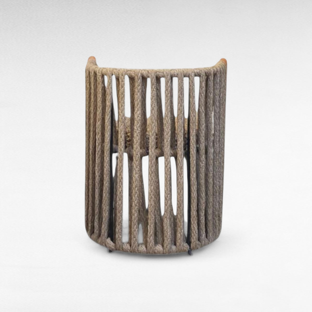OAK WOOD DINING CHAIR WITH THICK COTTON ROPE W62 |D54 |H74 CM