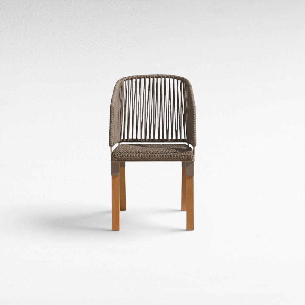 IRON FRAME DINING ARMCHAIR WITH COTTON ROPE W65 |D65 |H110 CM