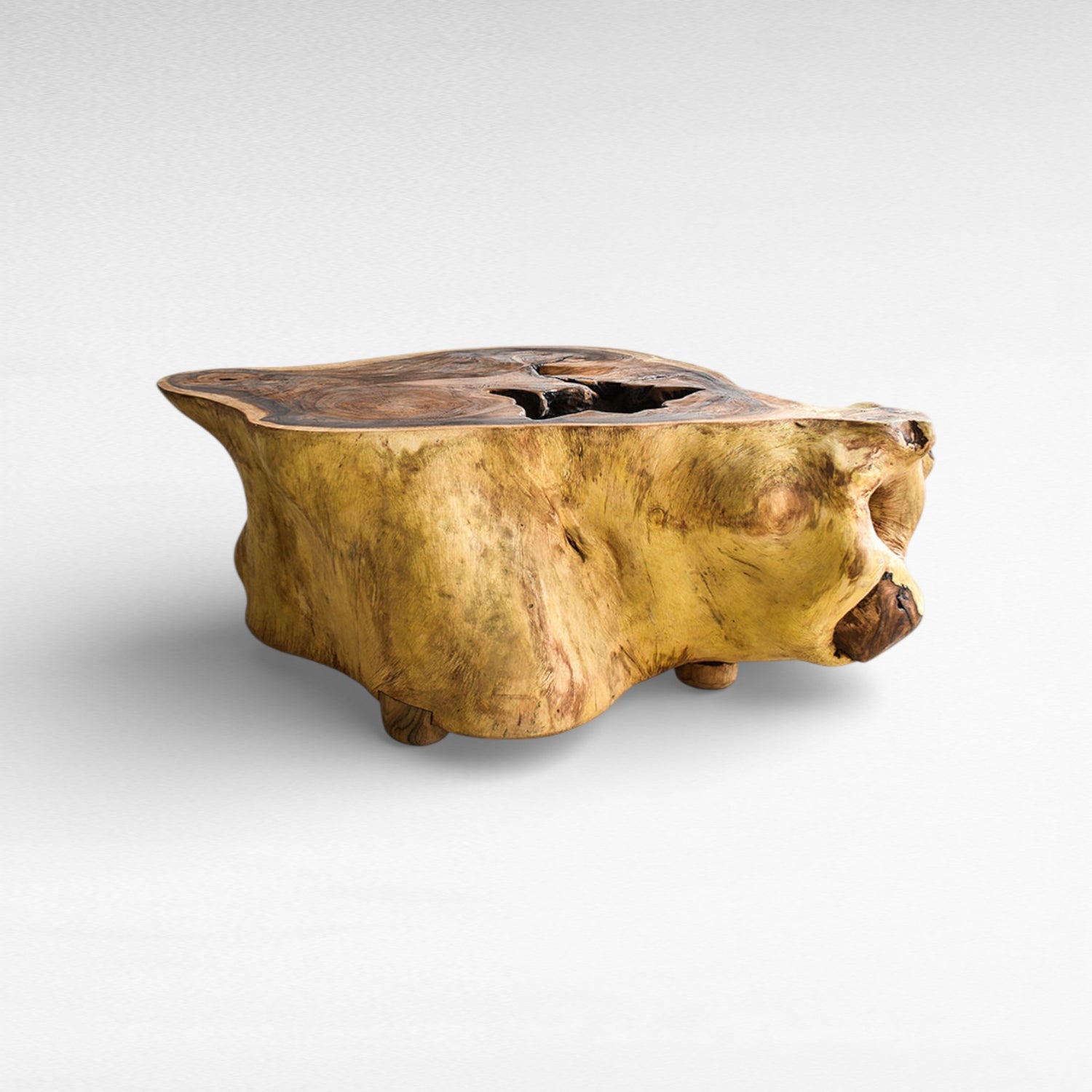SUAR COFFEE TABLE W/ GLASS W130 |D80 |H50 cm