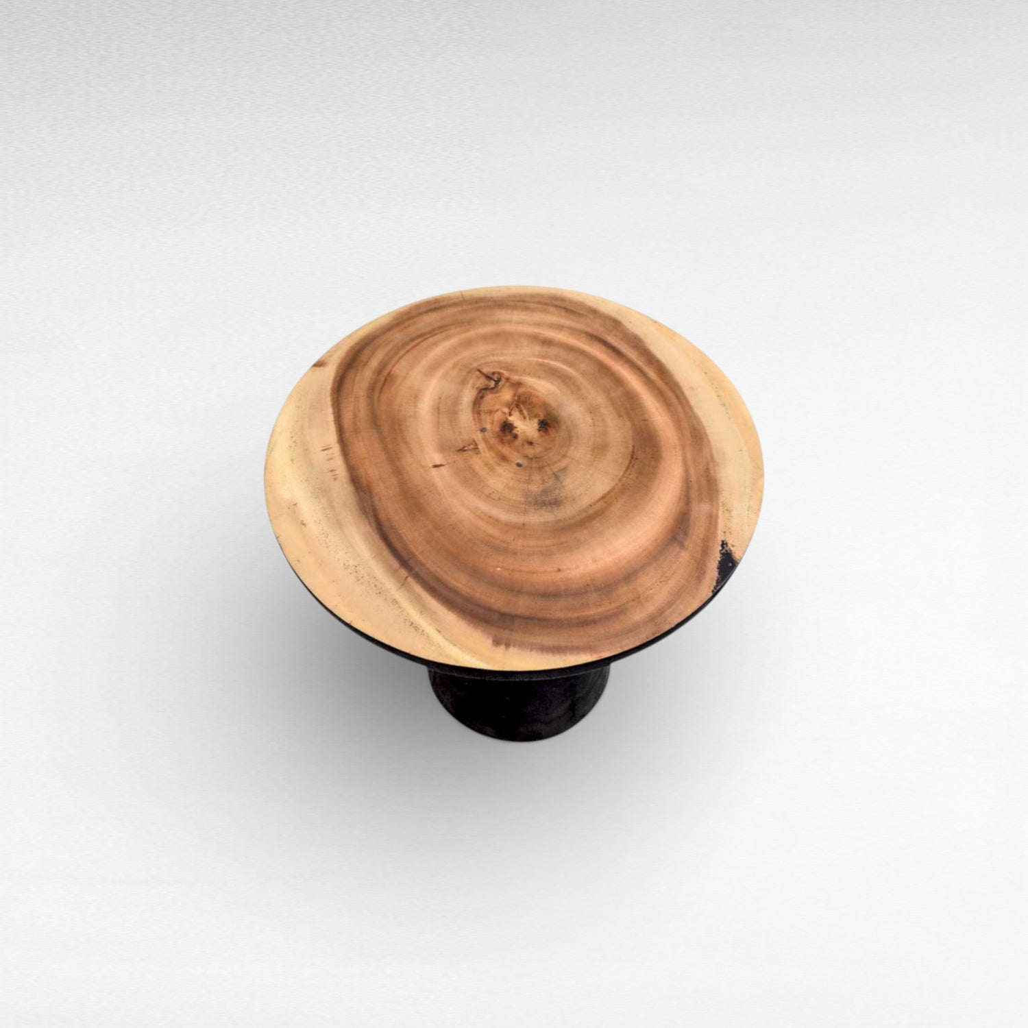 COFFEE TABLE SUAR WOOD NATURAL & BLACK W50 |D50 |H45 CM