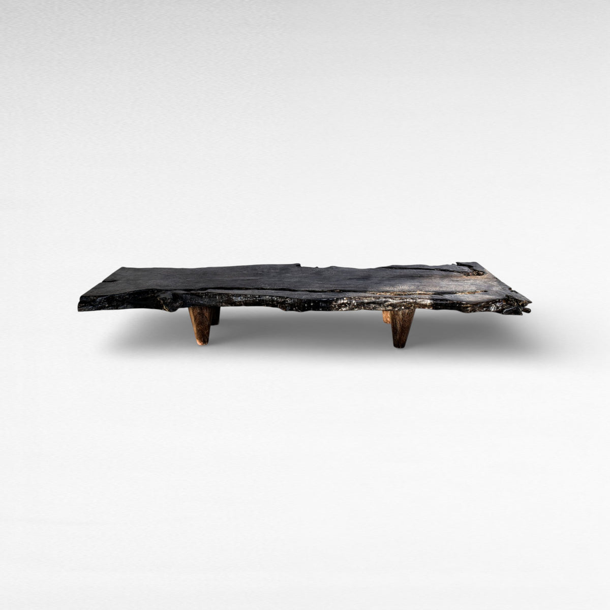 COFFEE TABLE LYCHEE WOOD BLACK W310 |D100 |H45cm