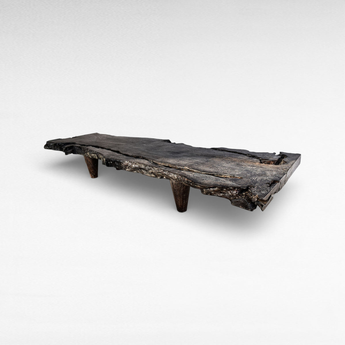 COFFEE TABLE LYCHEE WOOD BLACK W310 |D100 |H45cm