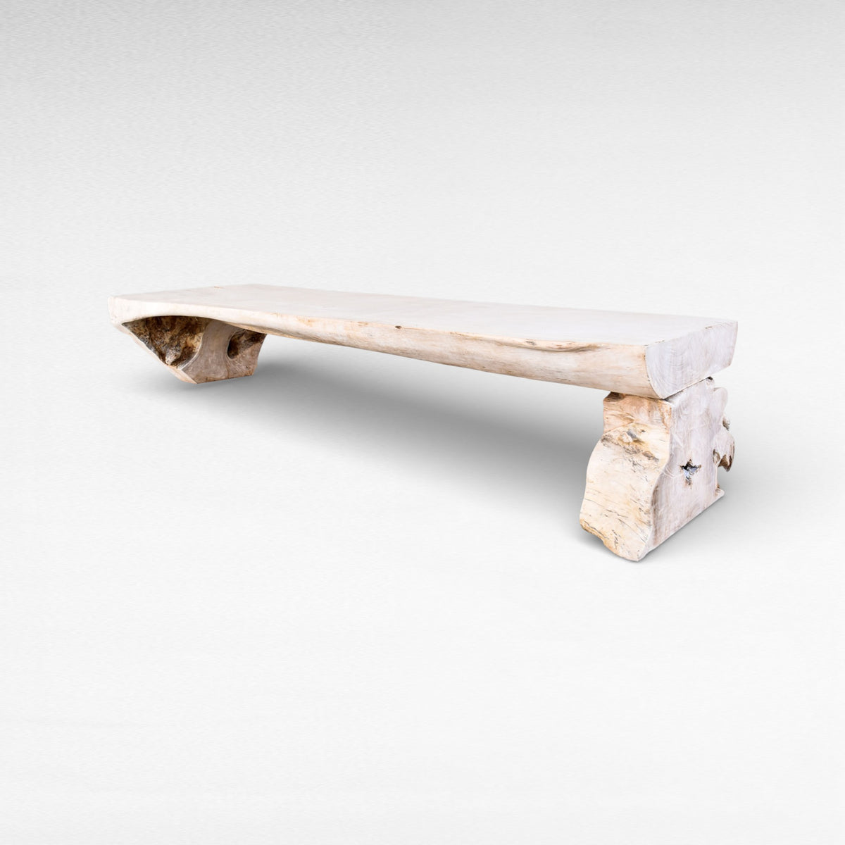 COFFEE TABLE SUAR WOOD BLEACHED W270 |D85 |H45 cm
