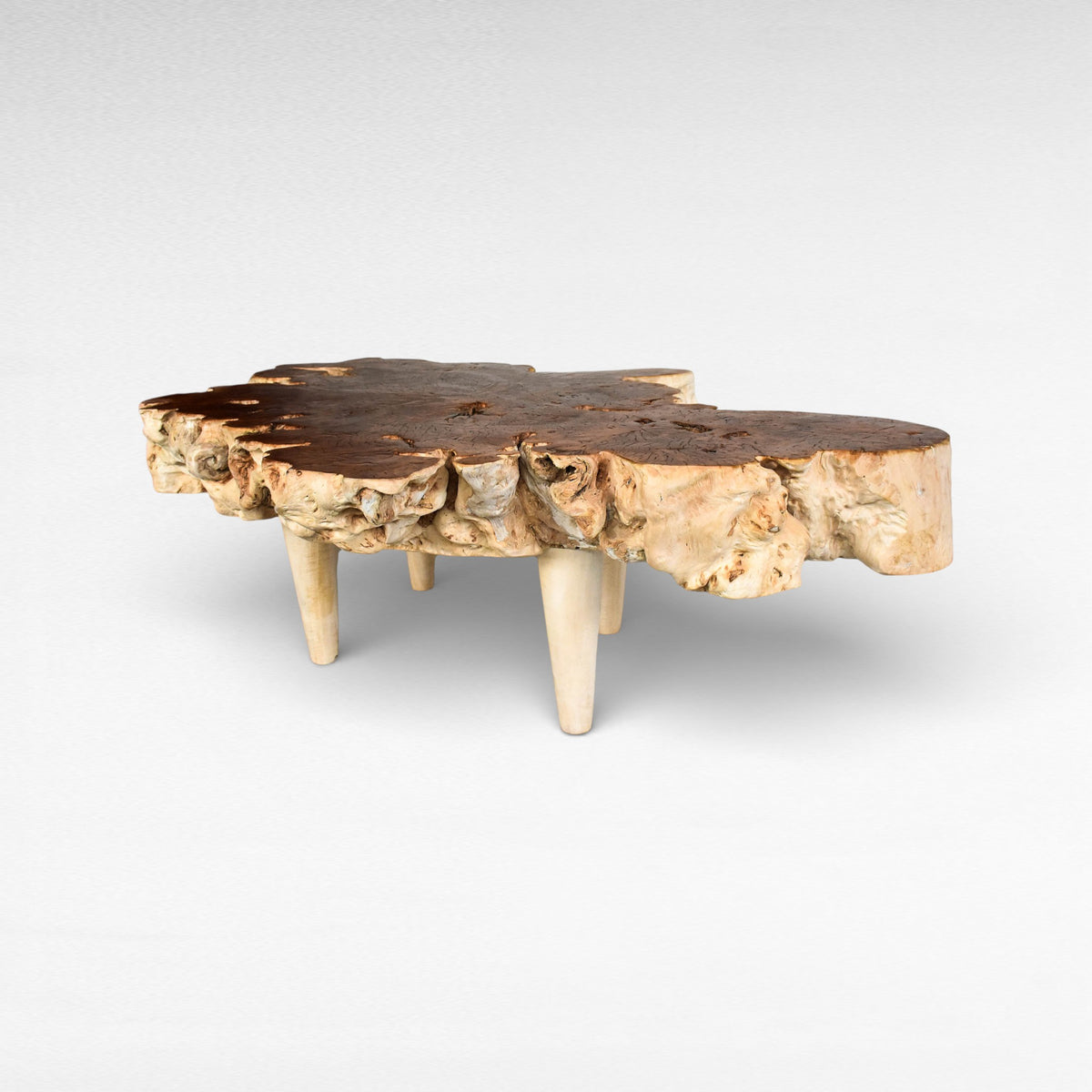 COFFEE TABLE LYCHEE WOOD NATURAL COLOR W144 |D144 |H45 cm