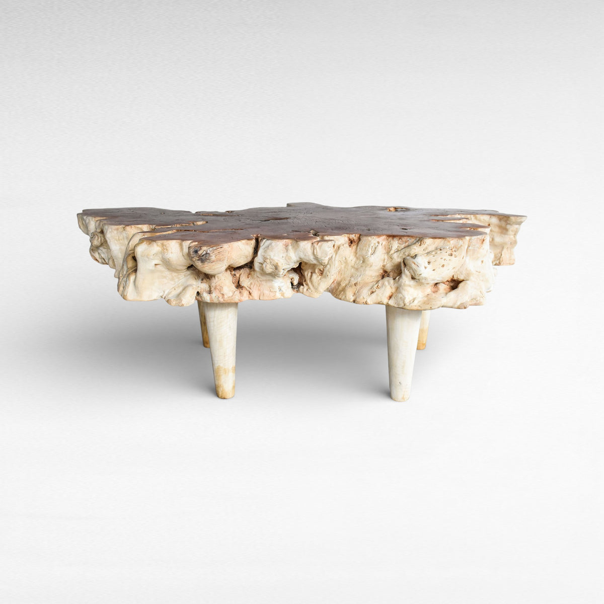 COFFEE TABLE LYCHEE WOOD NATURAL COLOR W144 |D144 |H45 cm