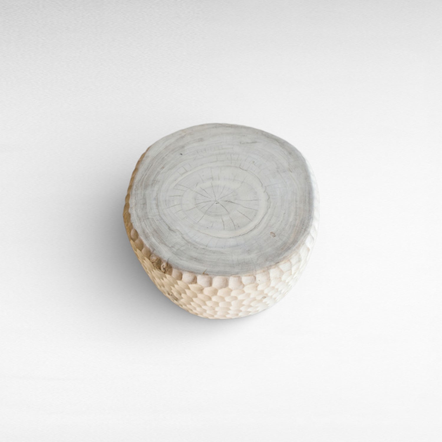 COFFEE TABLE SUAR WOOD CARVED BLEACHED W70 |D70 |H45 cm