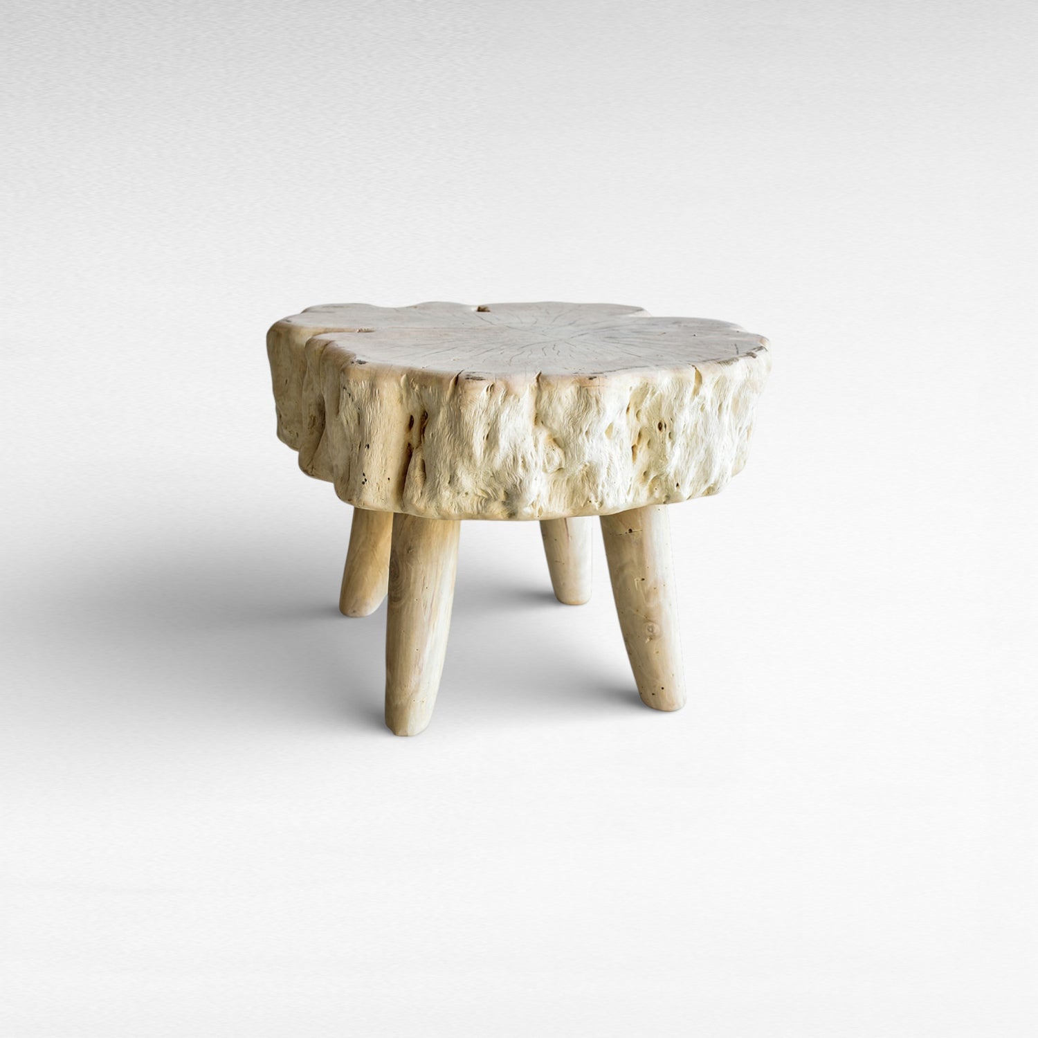 EUPHORIA LONGANA WOOD COFFEE TABLE BLEACHED W65 |D59 |H50 cm