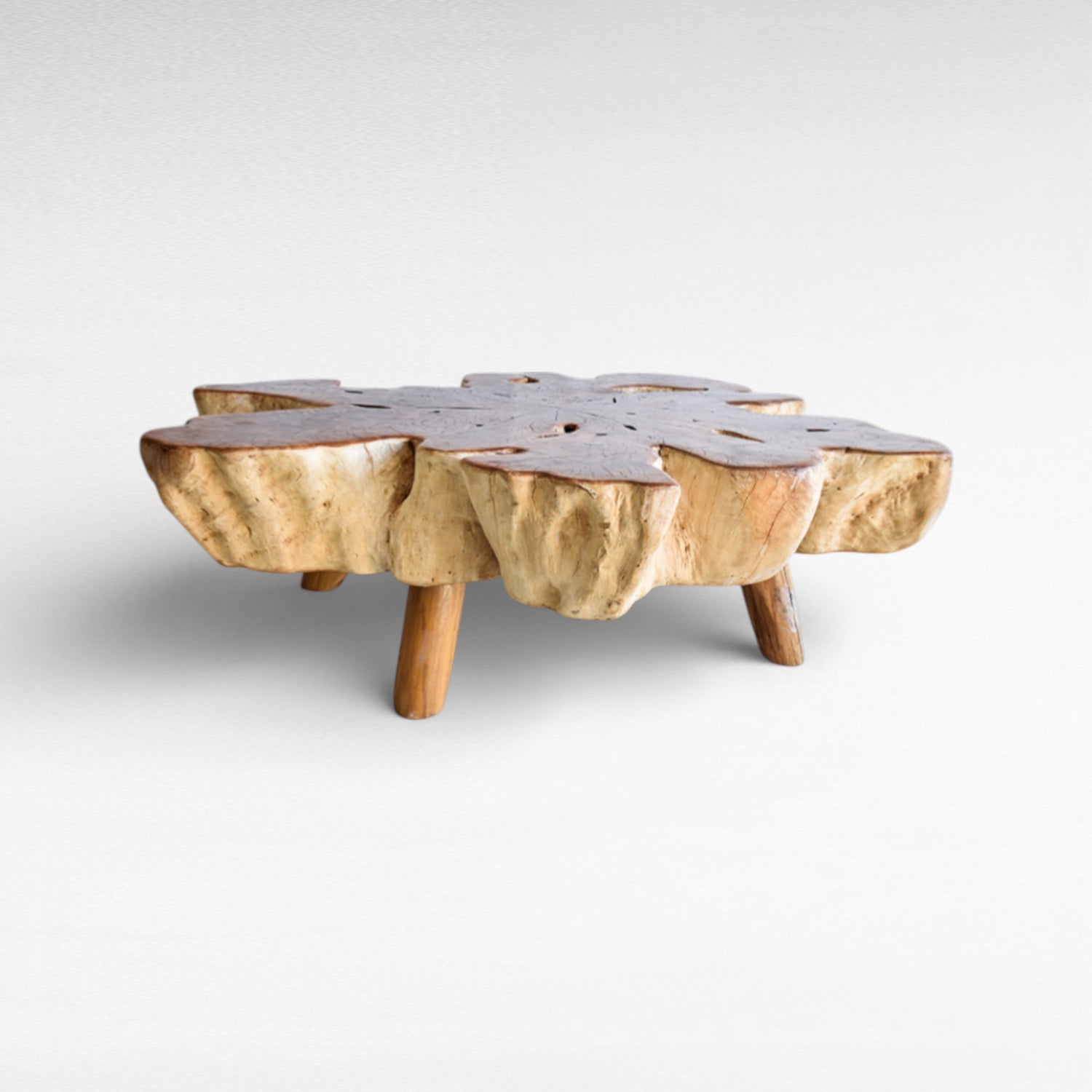 EUPHORIA LONGANA WOOD COFFEE TABLE W150 |D150 |H45 cm
