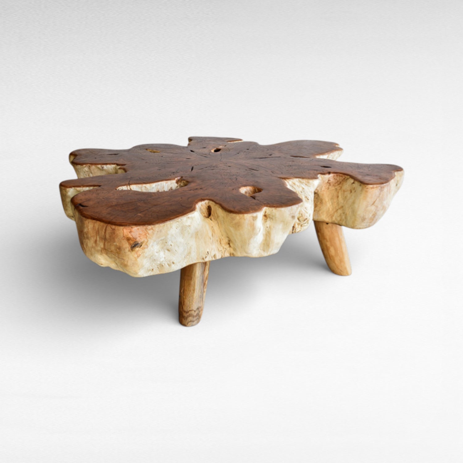 EUPHORIA LONGANA WOOD COFFEE TABLE W150 |D150 |H45 cm