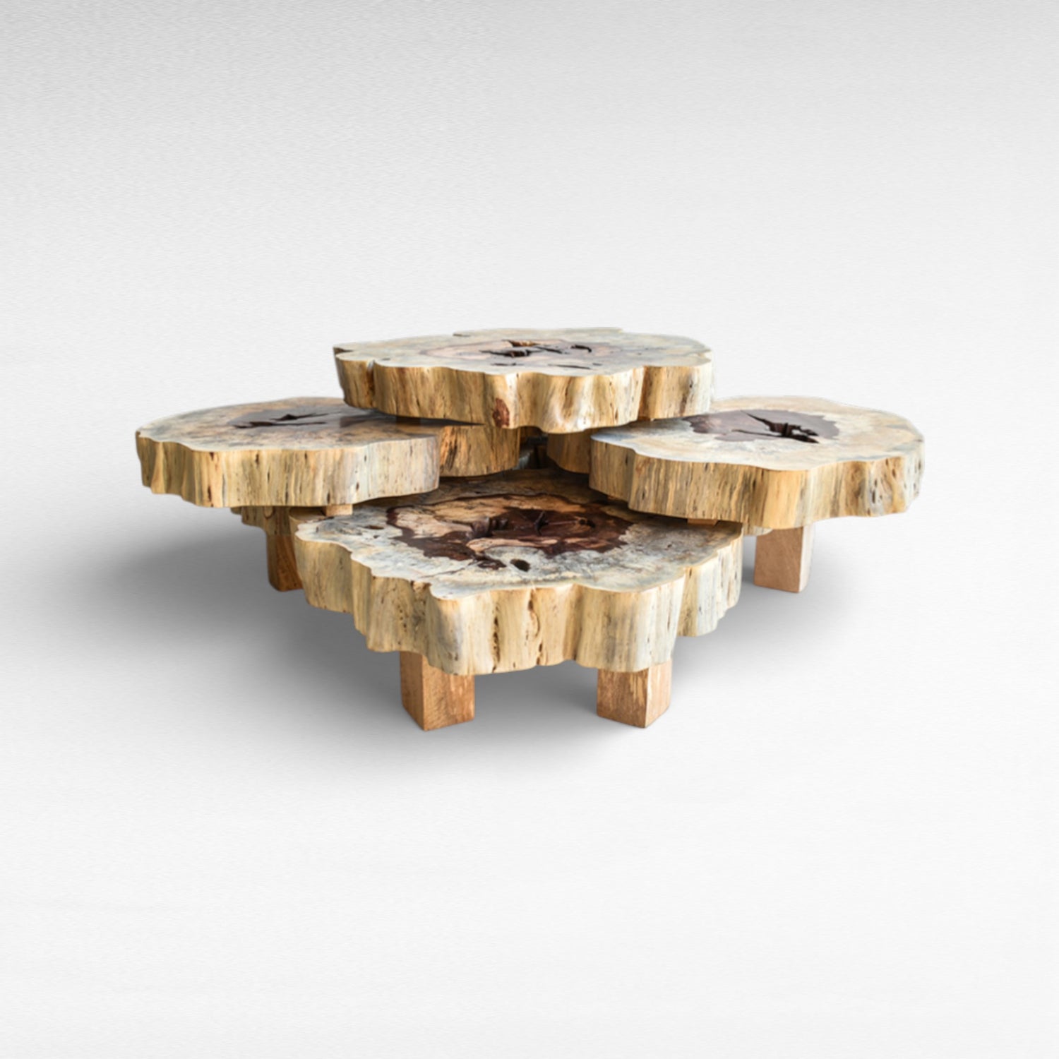 TAMARIN WOOD TABLE W130 |D130 |H50 cm