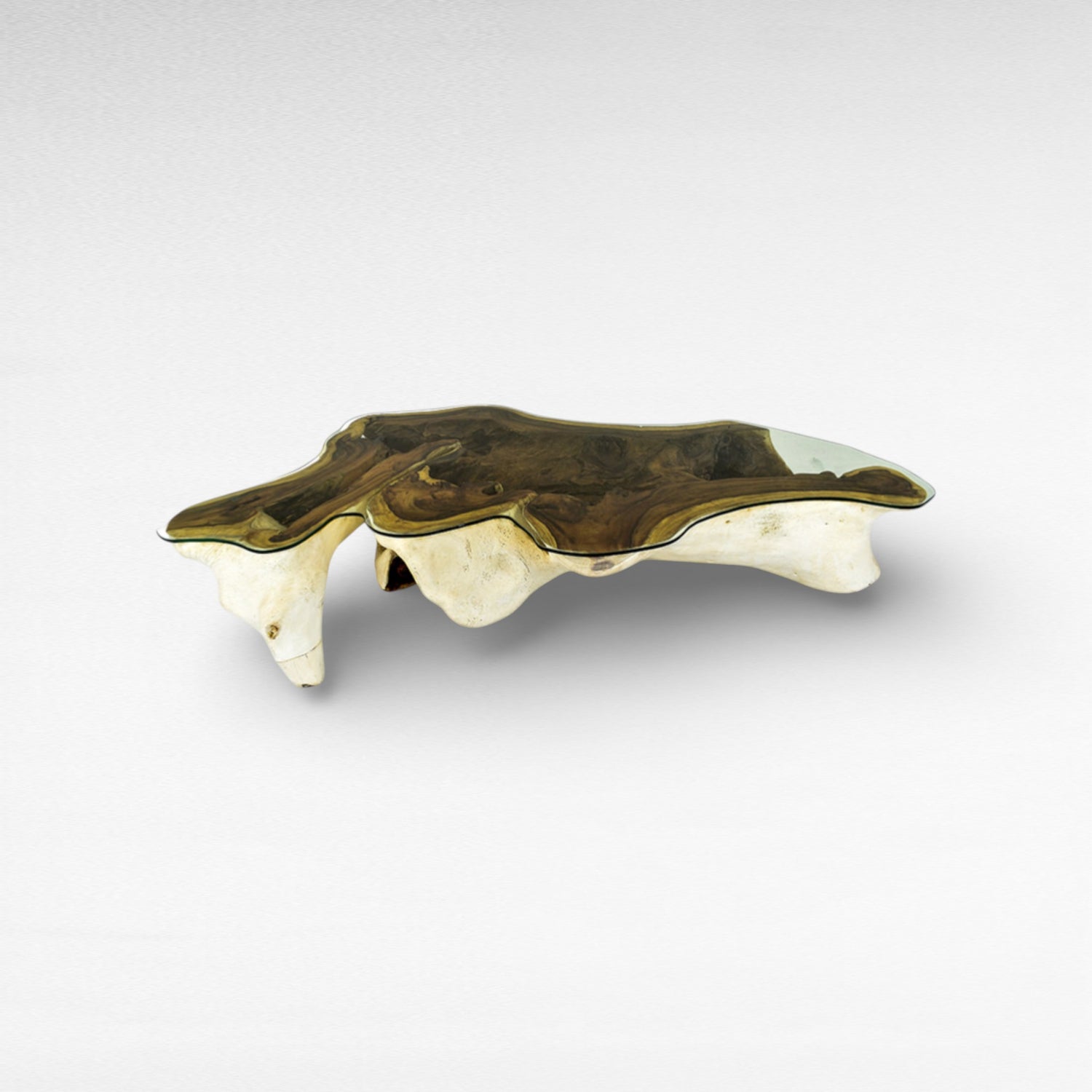SUAR COFFEE TABLE WITH GLASS W245 |D120 |H45 cm