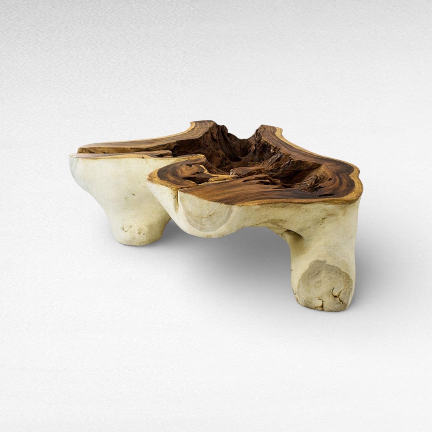 SUAR COFFEE TABLE WITH GLASS W195 |D140 |H45 cm
