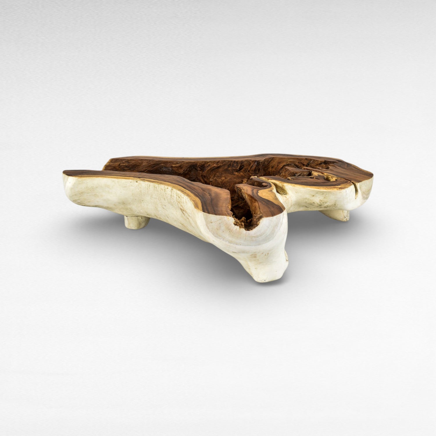 SUAR COFFEE TABLE WITH GLASS W195 |D140 |H45 cm