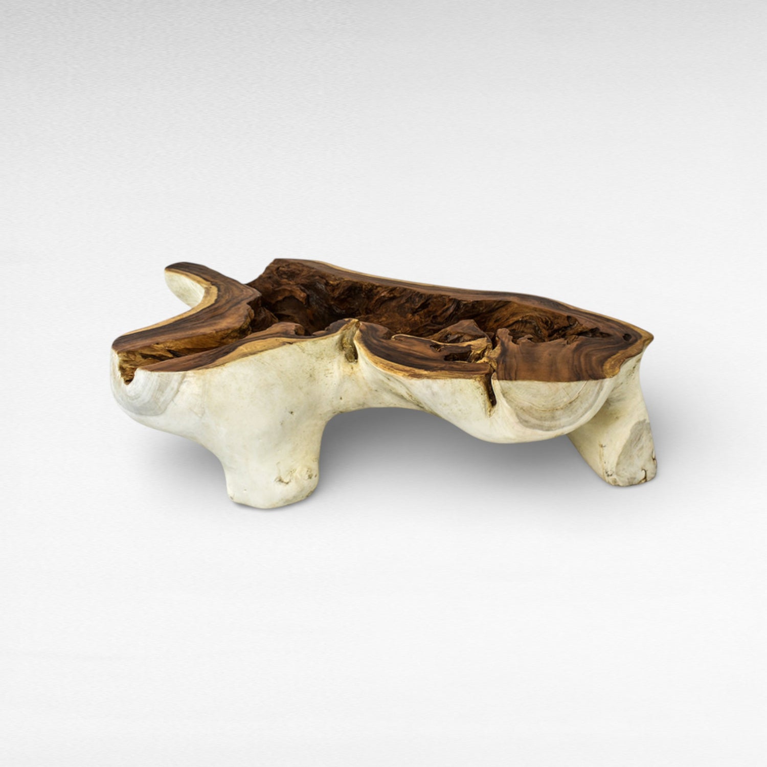 SUAR COFFEE TABLE WITH GLASS W195 |D140 |H45 cm