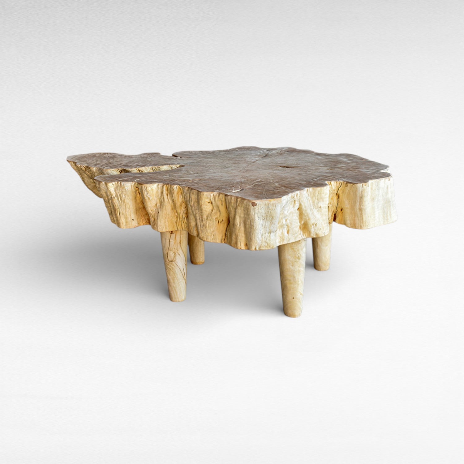 LYCHEE WOOD BLEACHED 130x110cm