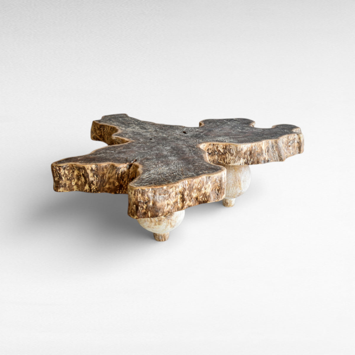 LYCHEE WOOD GREY EROSION W130 |D140 |H45 cm