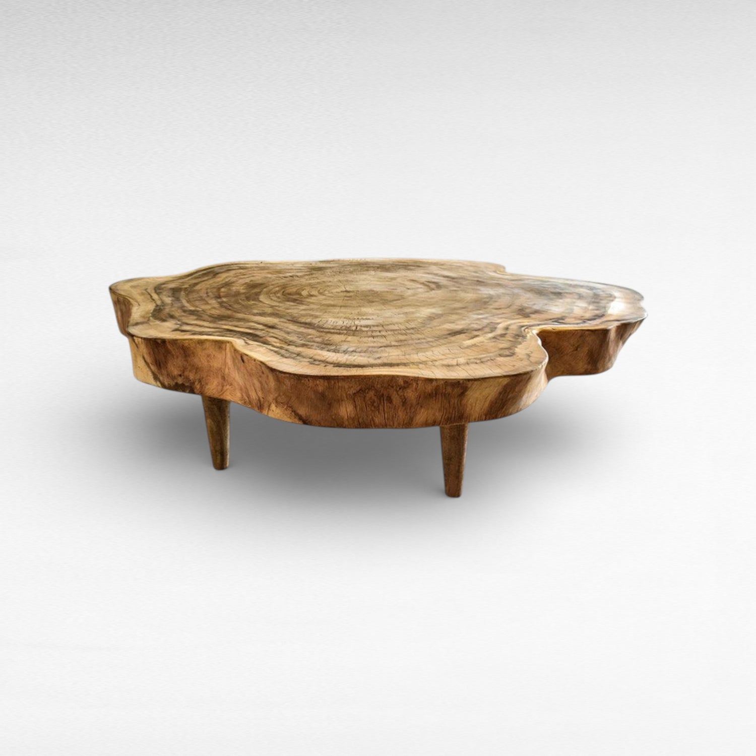 CARVED MANGO WOOD SIDE TABLE W45 |D45 |H55 CM