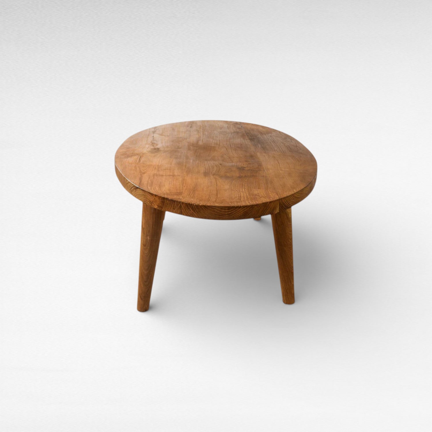 BLEACHED MANGO WOOD SIDE TABLE CARVED W60 |D60 |H45 CM