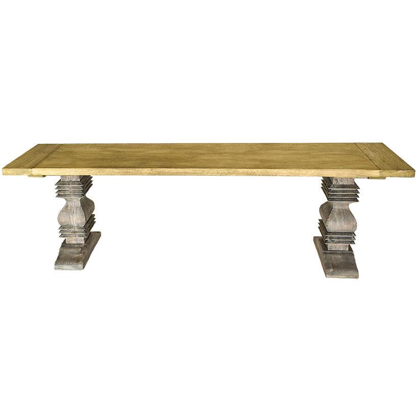 TOP OLIVE COLOR & ANTIQUE FOOT CONSOLE MONASTERE WITH DURIAN WOOD - Chora Mykonos