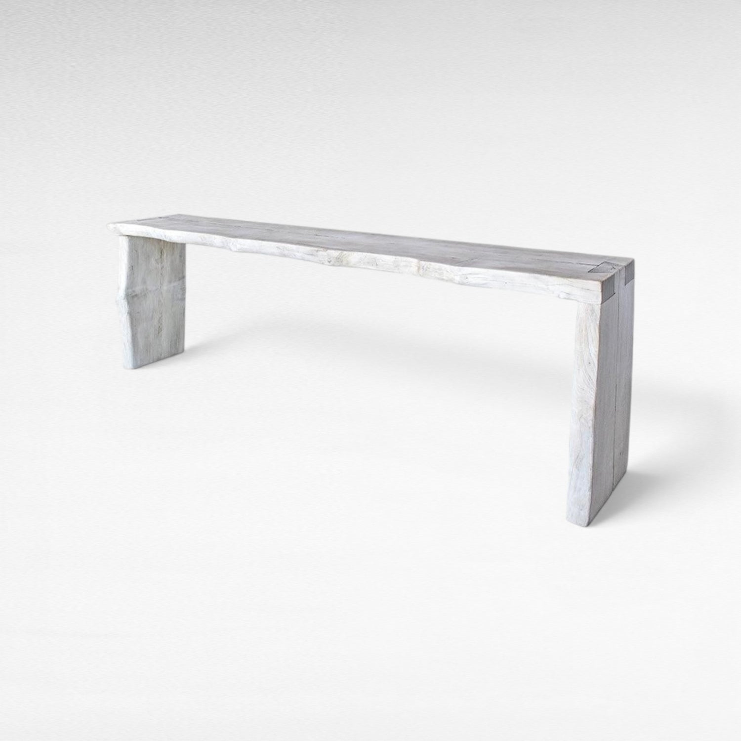BLEACHED TEAK CONSOLE TABLE 240x45x85cm - Chora Mykonos