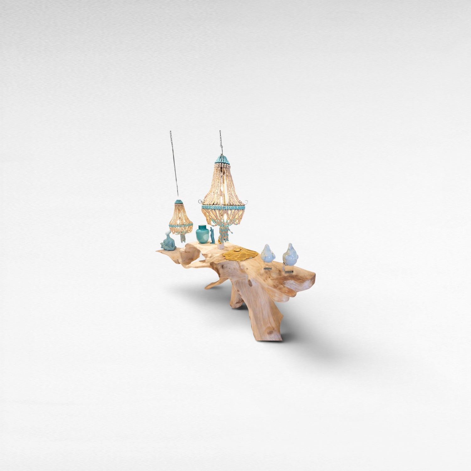 SUAR WOOD BLEACHED COLOR W380 |D60 |H75 CM