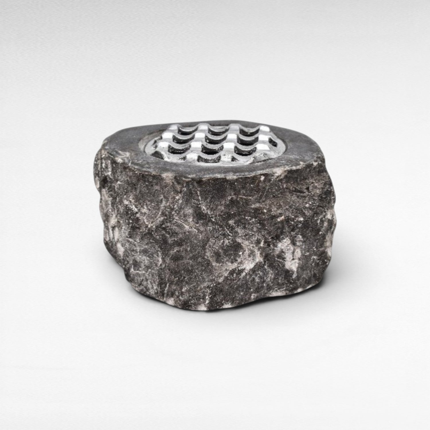 ASHTRAY STONE DARK GREY W12 |D12 |H7 CM