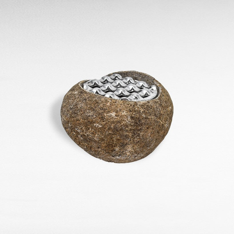 ASHTRAY STONE GREY LARGE W13 |D10 |H10 CM