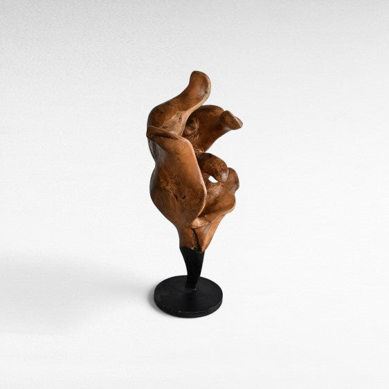 SCULPTURED WOOD NATURAL DECO 50x30x110cm - Chora Mykonos
