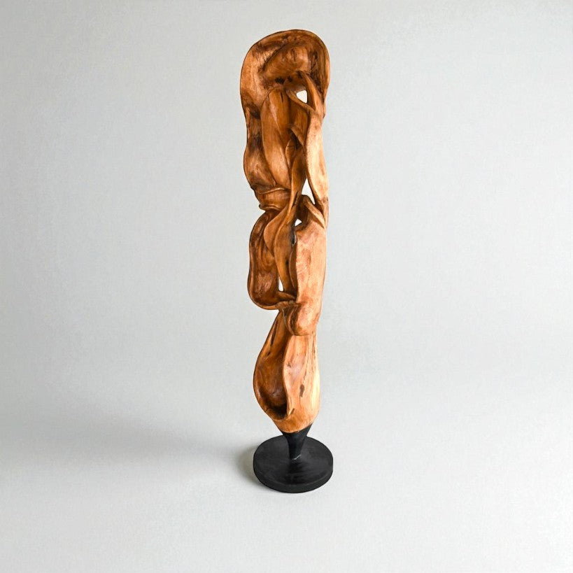 SCULPTURED WOOD NATURAL DECO 50x40x230cm