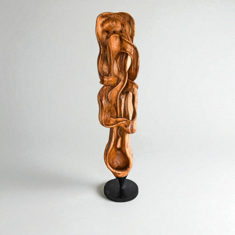 SCULPTURED WOOD NATURAL DECO 50x40x230cm