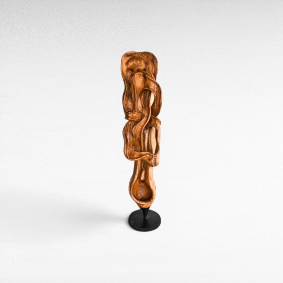 SCULPTURED WOOD NATURAL DECO W50 |D40 |H230 cm