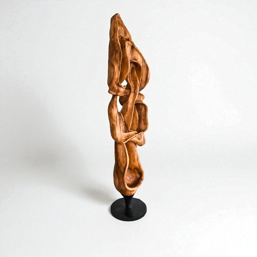 SCULPTURED WOOD NATURAL DECO 50x40x230cm