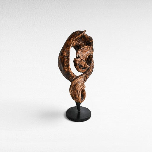 SCULPTURED WOOD NATURAL DECO 60x35x130cm - Chora Mykonos