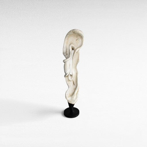 SCULPTURED WOOD BLEACHED DECO 35x35x150cm - Chora Mykonos