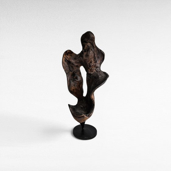 SCULPTURED WOOD BURNED NATURAL DECO 75x45x190cm - Chora Mykonos