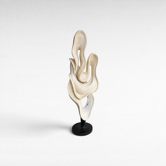 BLEACHED MAHOGANI SCULPTURED DECO 65x30x185cm - Chora Mykonos