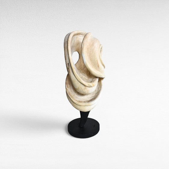 BLEACHED SCULPURED WOOD DECO 55x35x120cm - Chora Mykonos