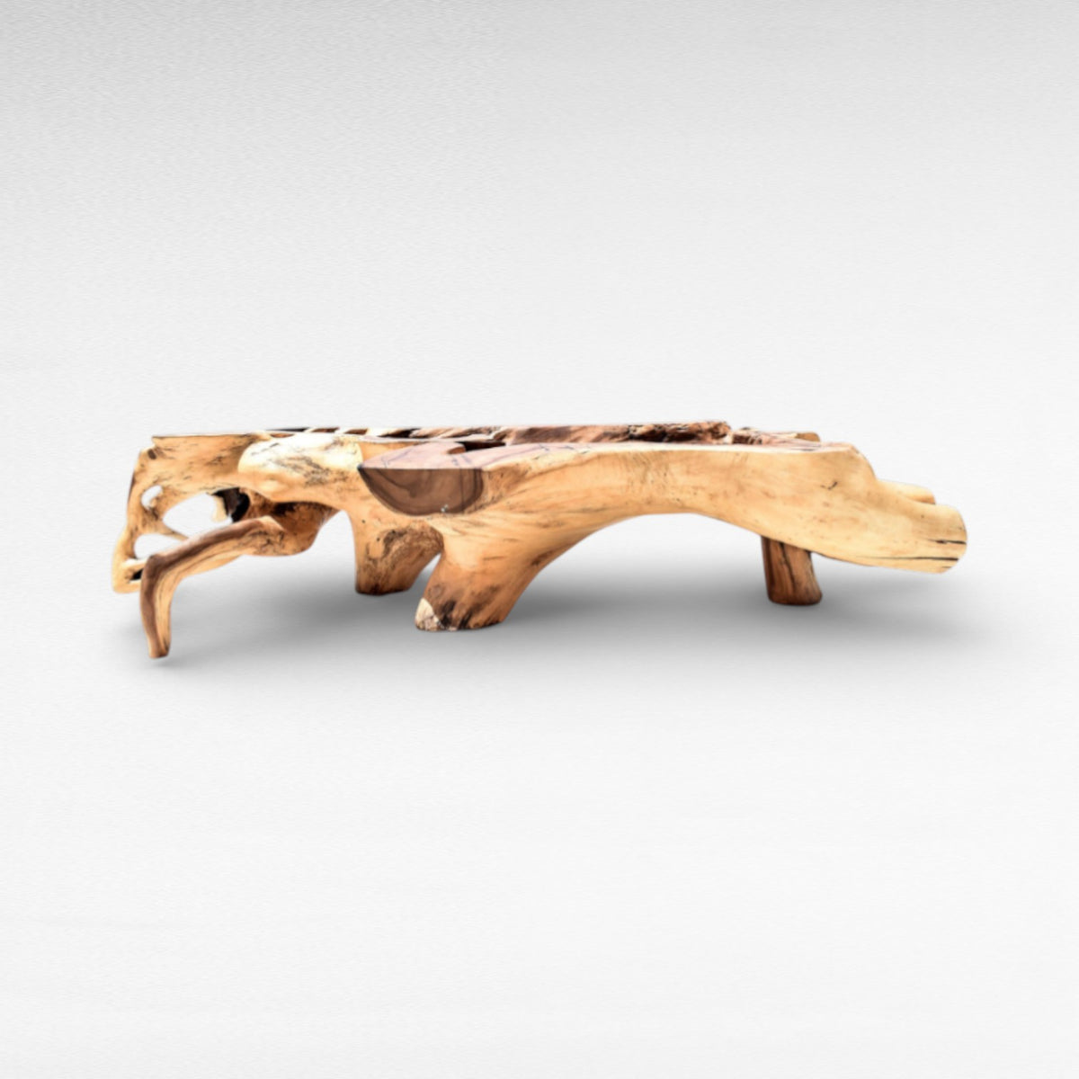 DINING TABLE TAMARIN WOOD NATURAL L360 |W180 |H80 cm(AVAILABLE GLASS)