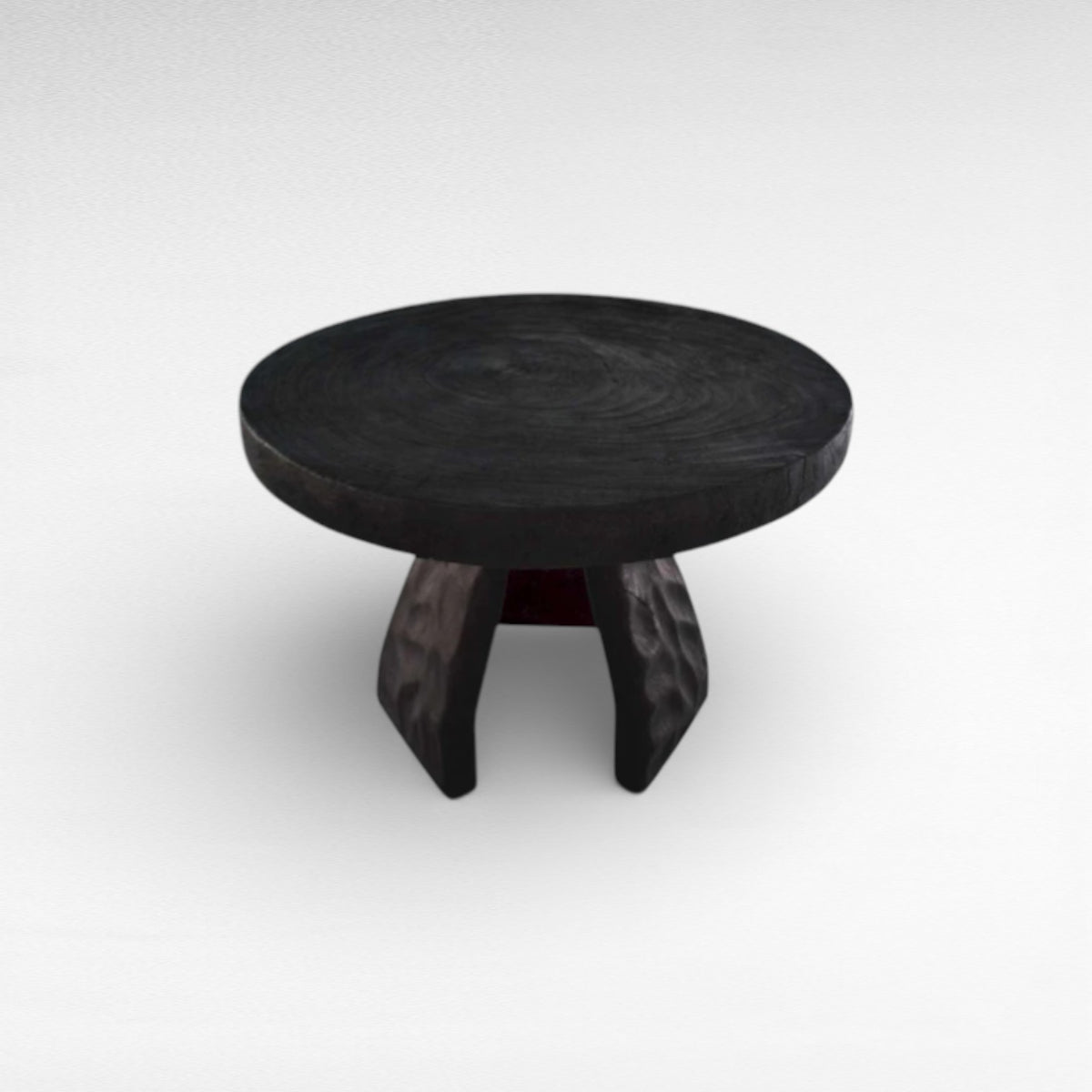 DINING TABLE SUAR WOOD DARK BROWN Φ130 |H80 cm