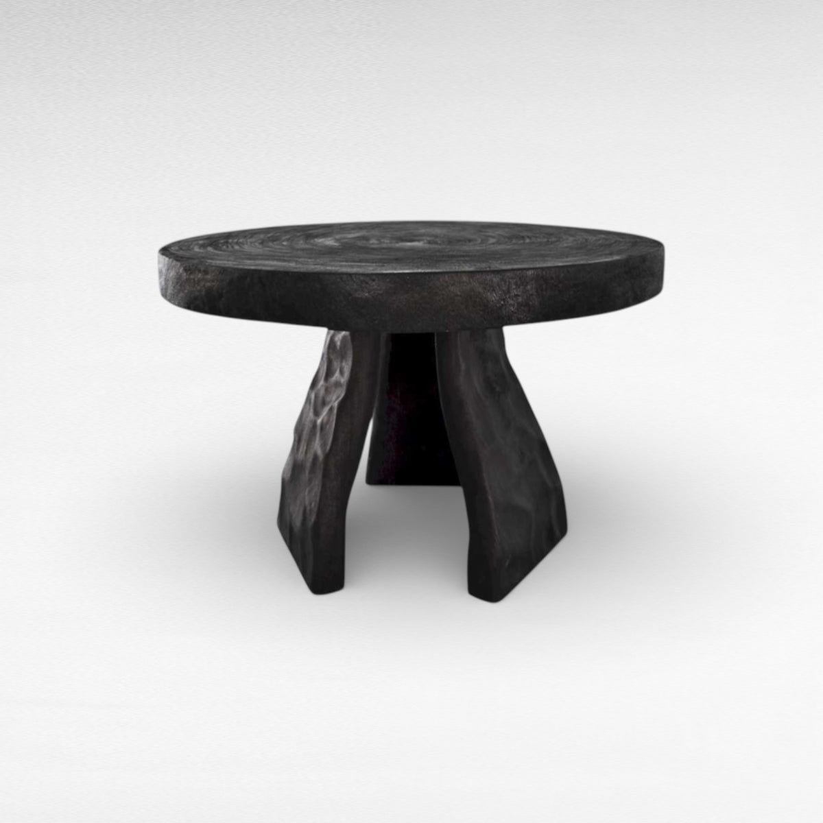 DINING TABLE SUAR WOOD DARK BROWN Φ130 |H80 cm