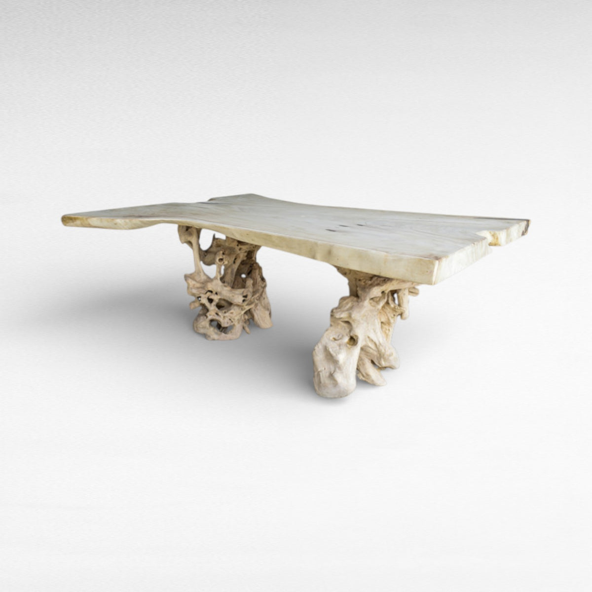 BLEACHED SUAR DINING TABLE L220 |W160 |H80 cm