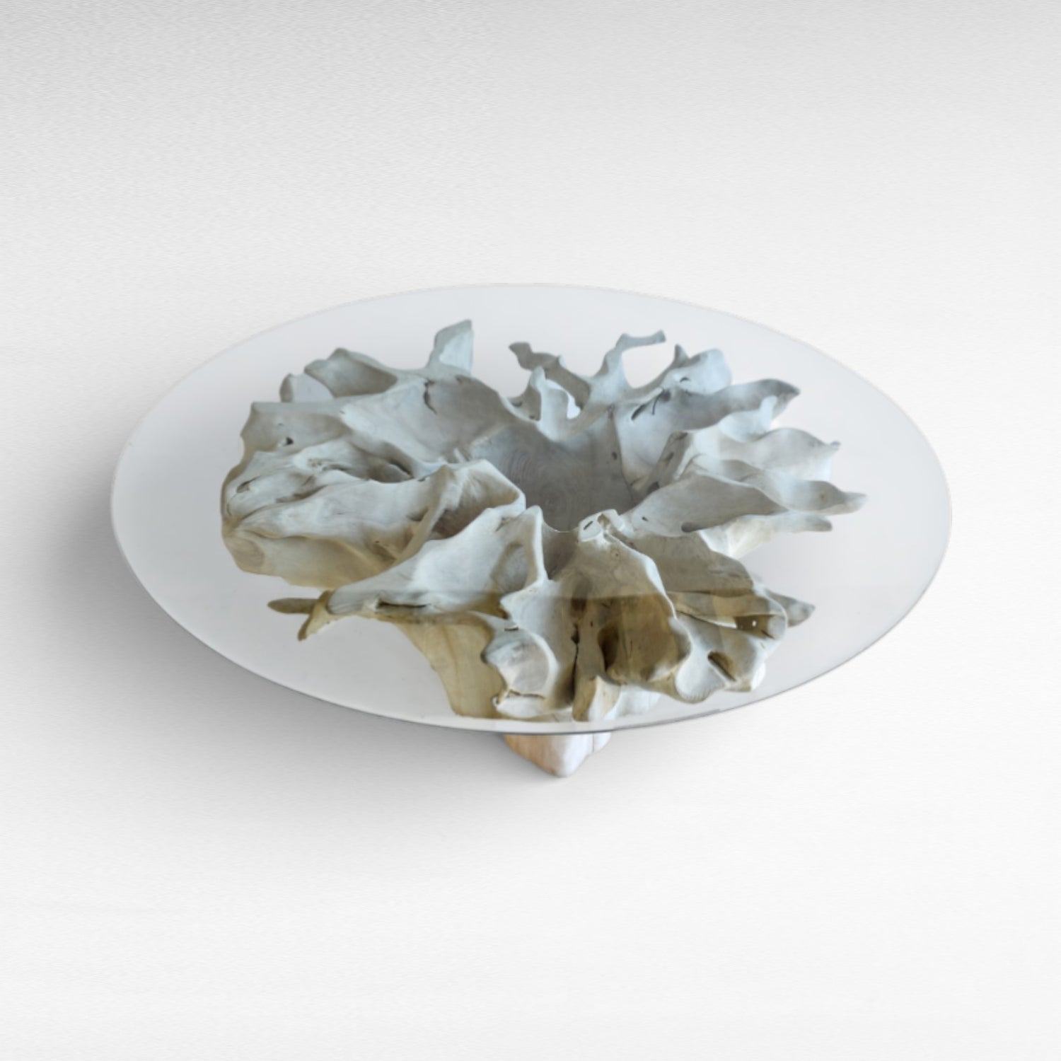 BLEACHED ROUND DINING TABLE L190 |W190 |H80 cm