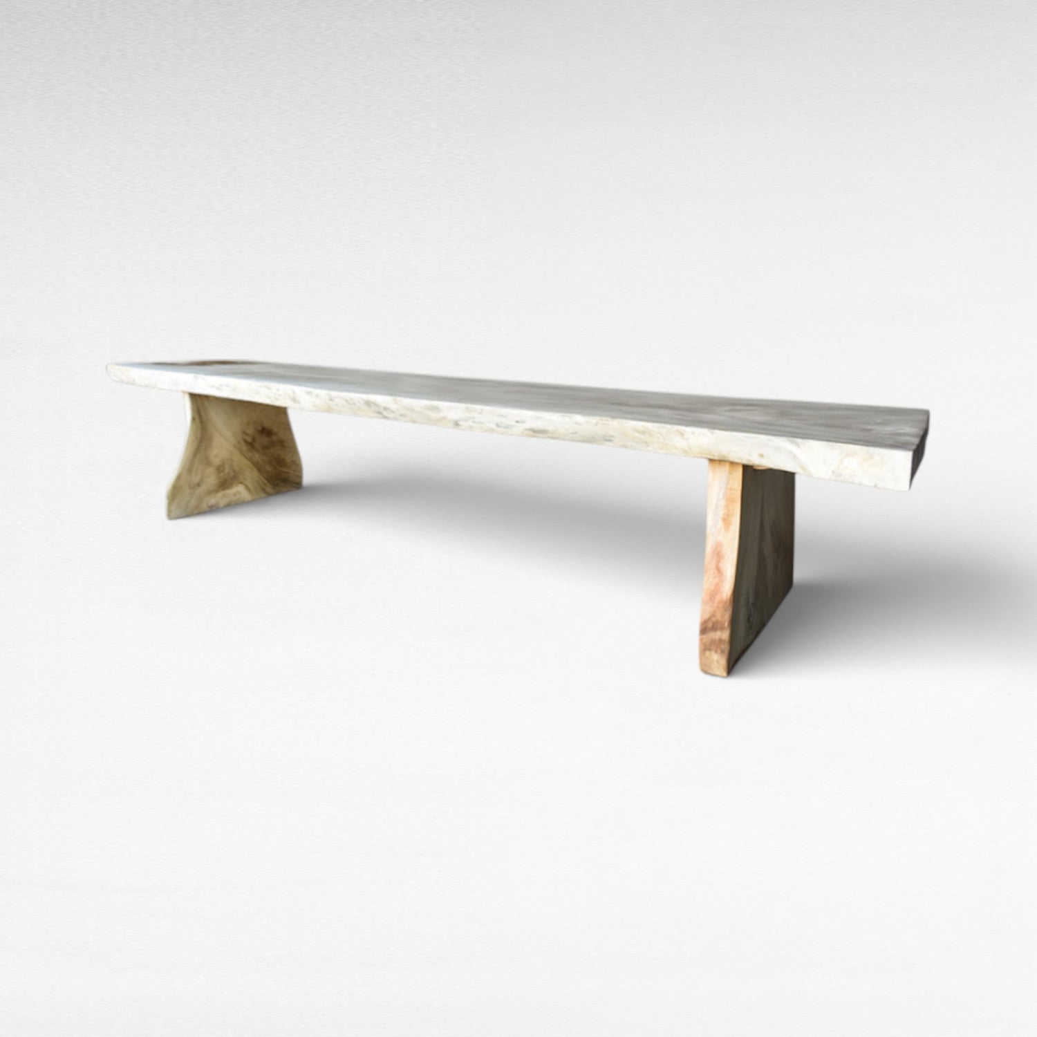 DINING TABLE SUAR WOOD BLEACHED L400 | W130 | H80 cm