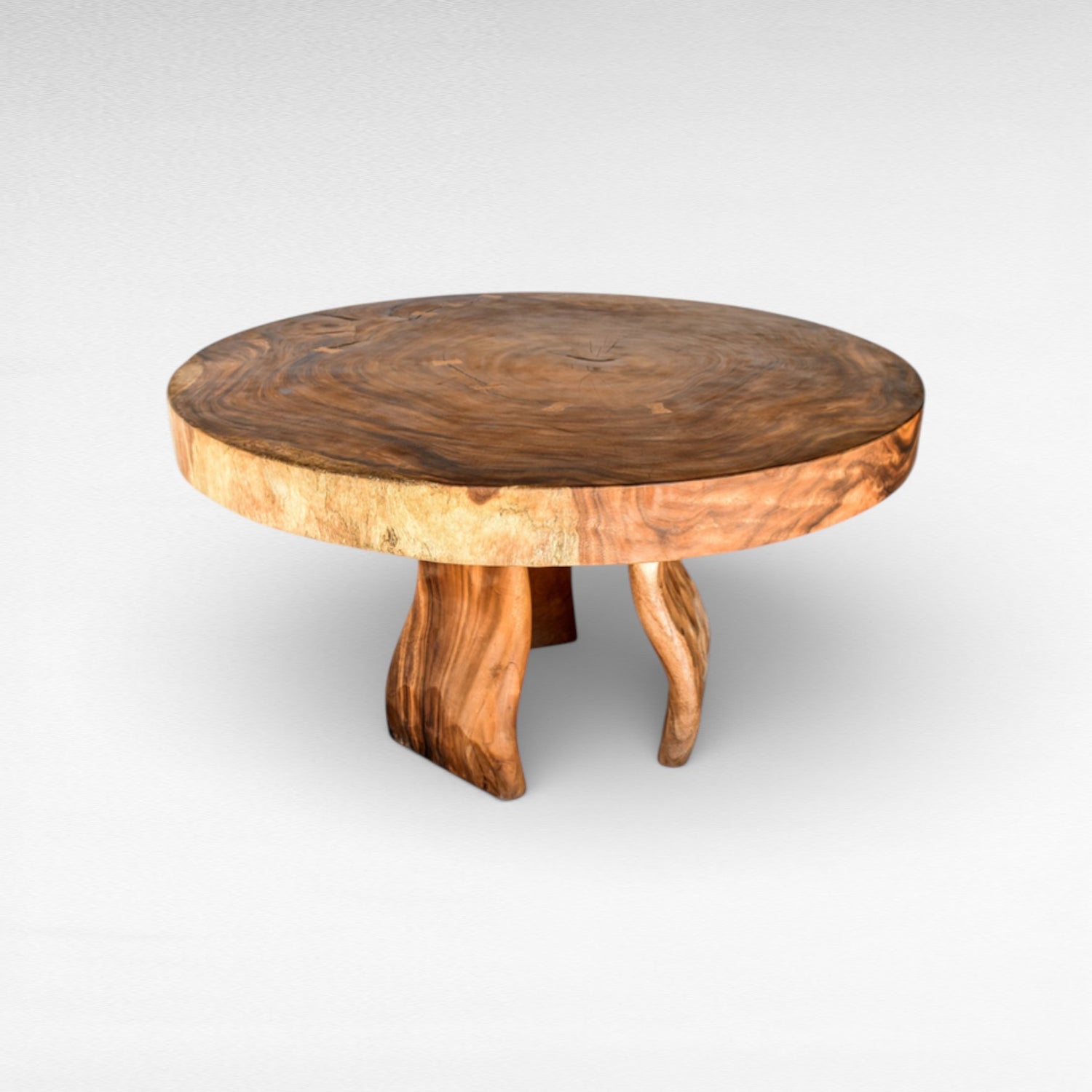 DINING TABLE WITH CARVING Φ150 |H80 cm