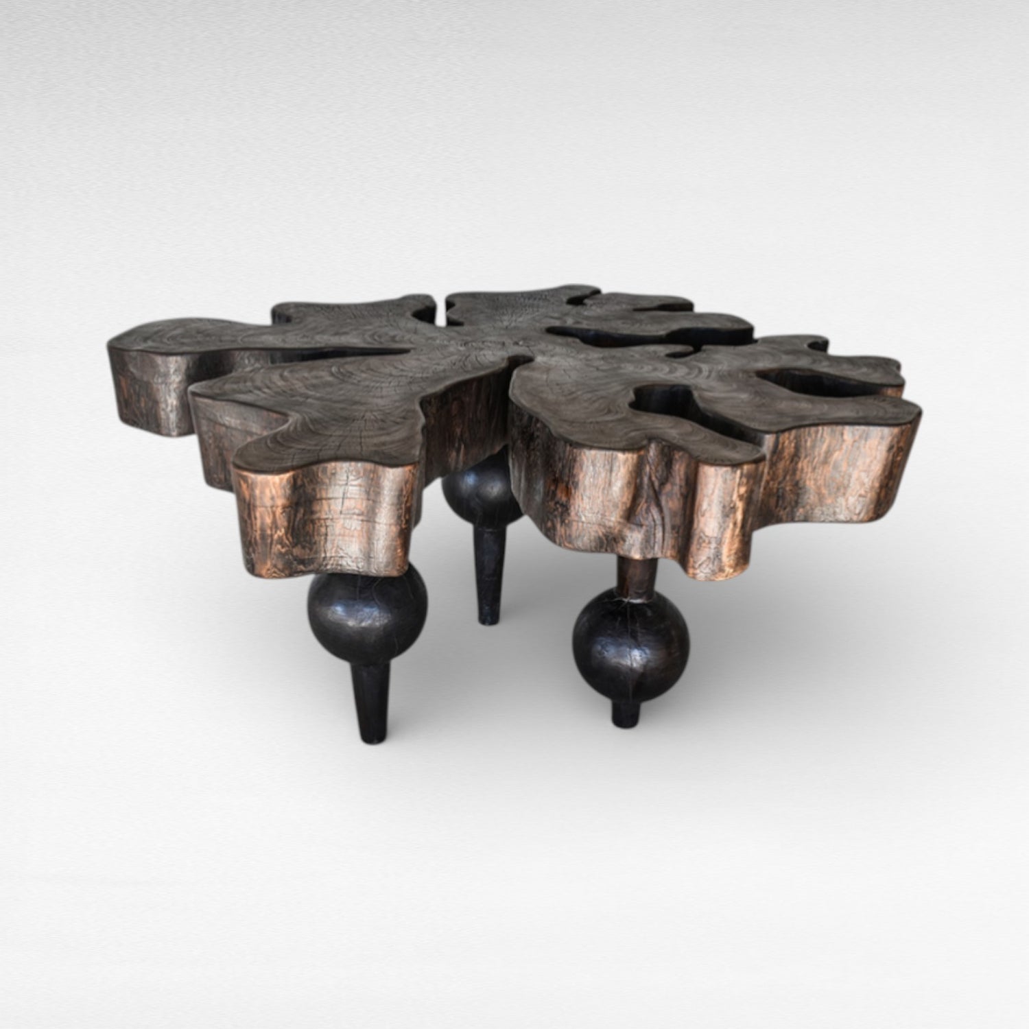DINING TABLE BLACK ROOUND TABLE Φ135 |H80 cm